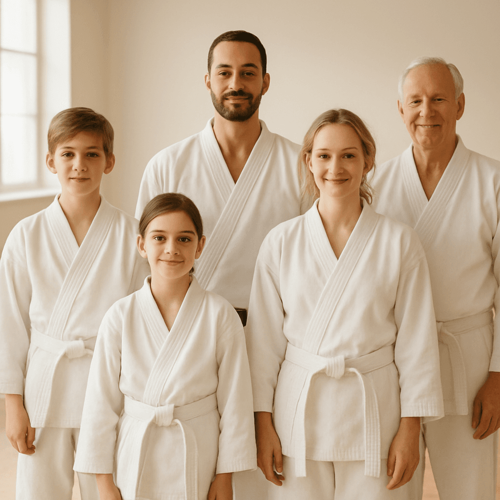 Generic example website for a family karate school